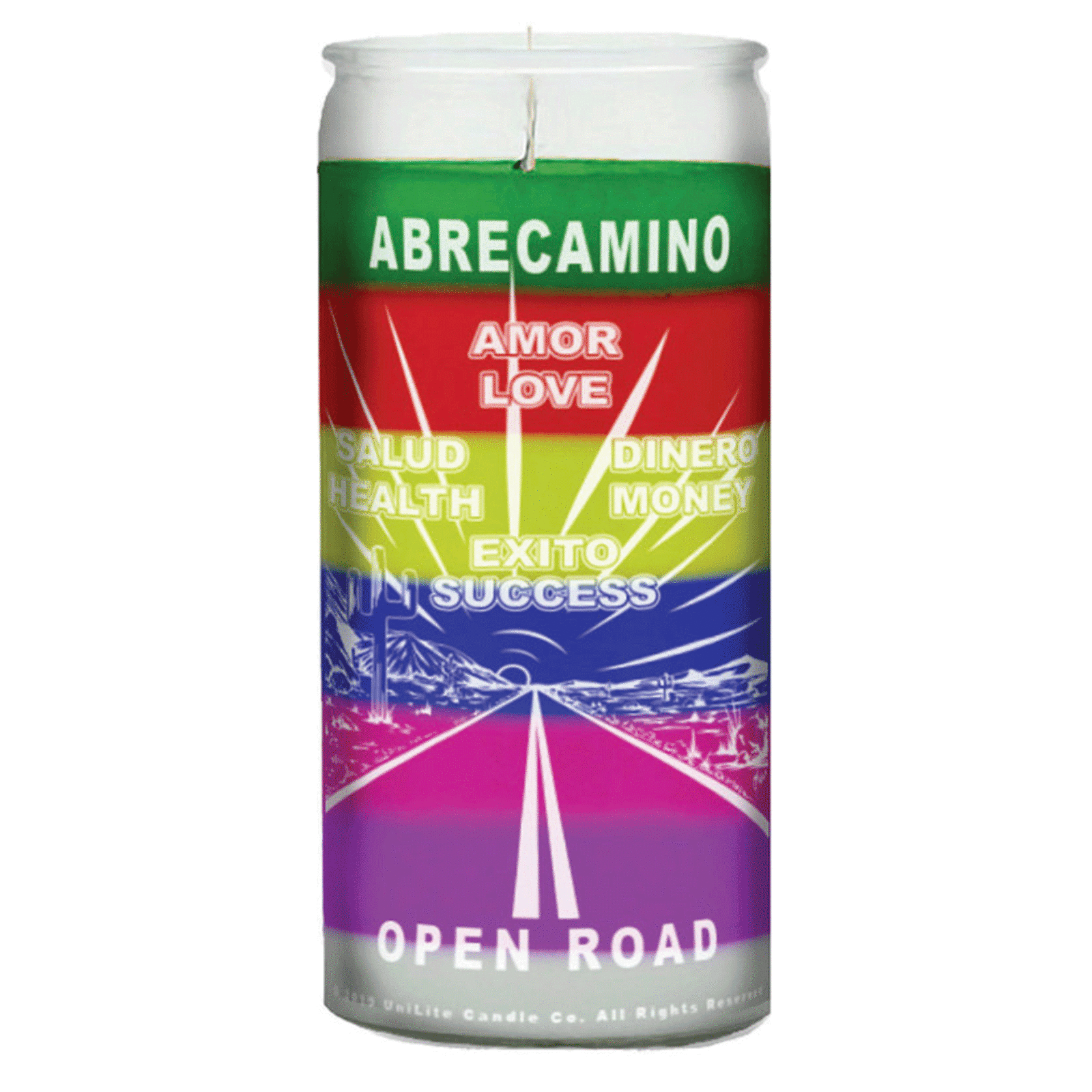 Open Road (Abre Camino) 14 Day 7 Color Prepared Candle Check My Vibes