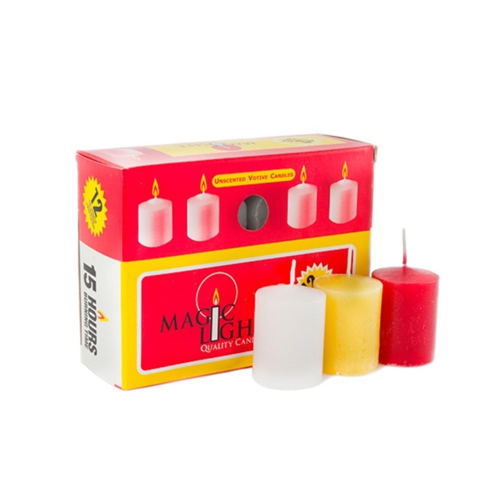 15 Hour Votive Candle, Box of 12 Check My Vibes