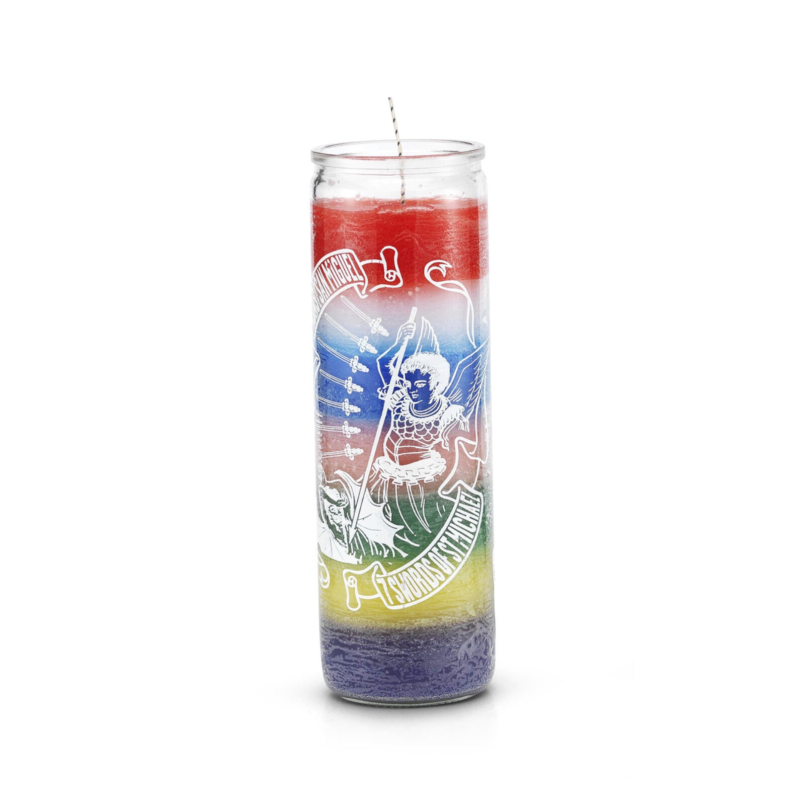 7 Swords of Saint Michael (7 Espadas de San Miguel) Prayer Candle Check My Vibes