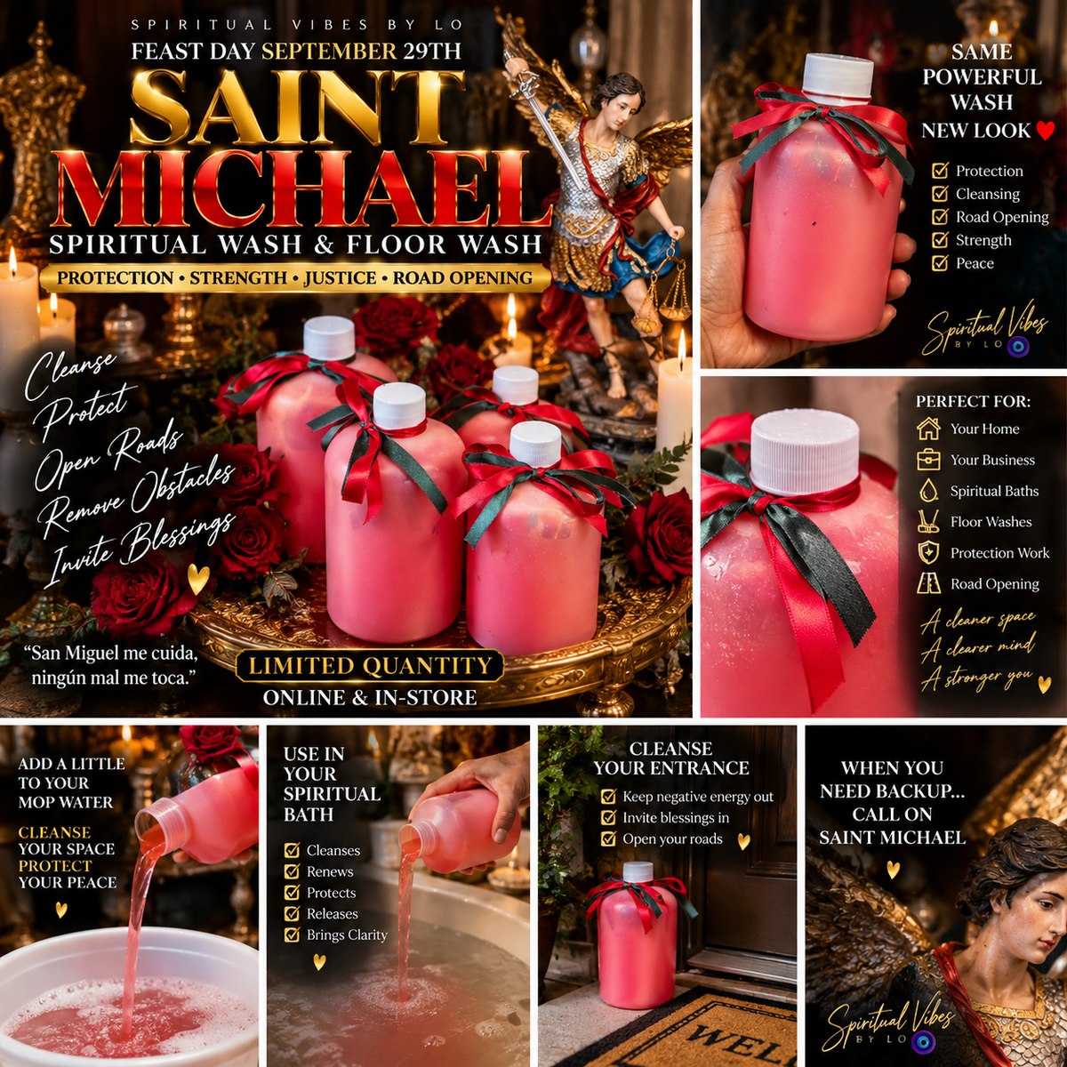 Saint Michael Spiritual Bath Wash & Floor wash ⚔️