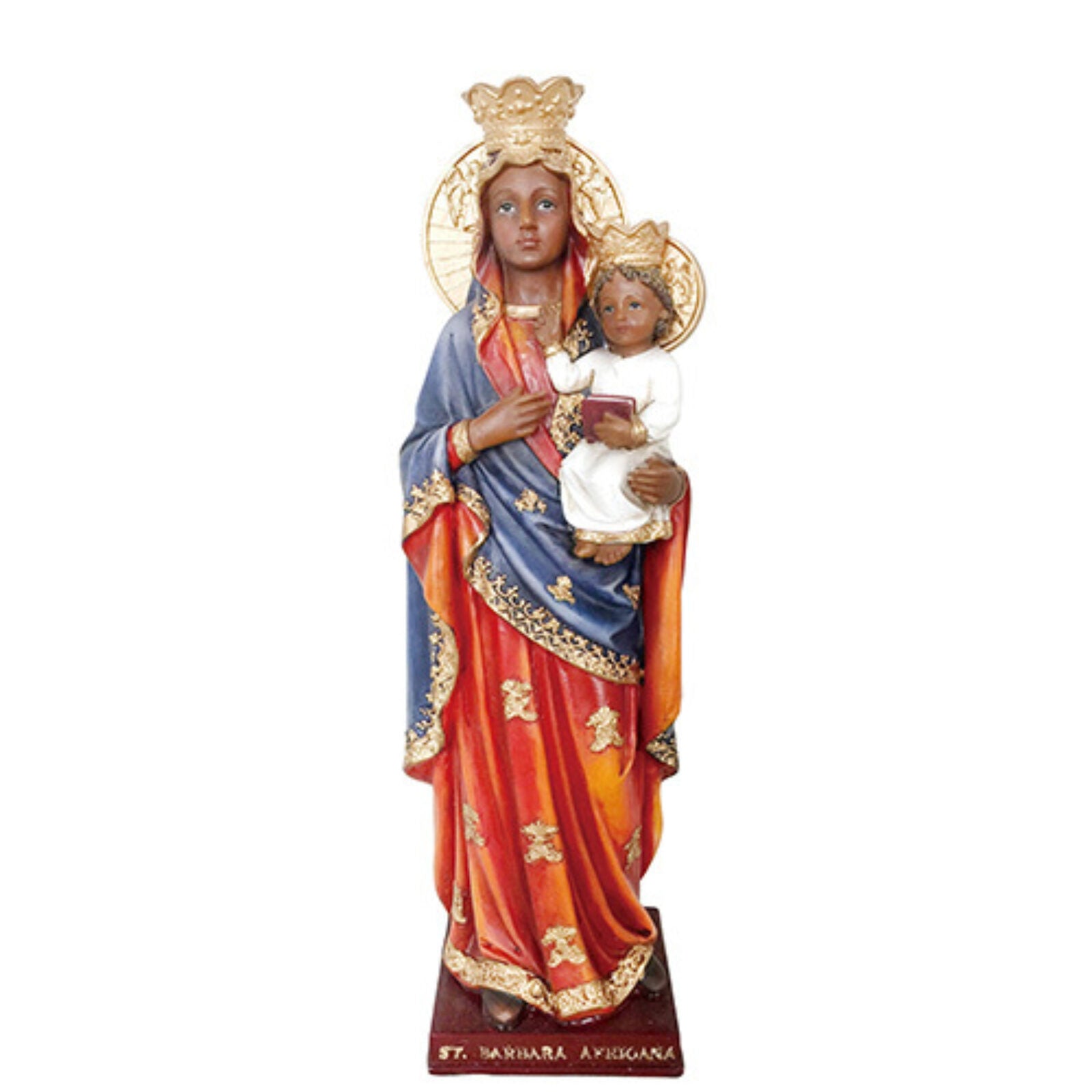 Saint Barbara Africana Statue 8"