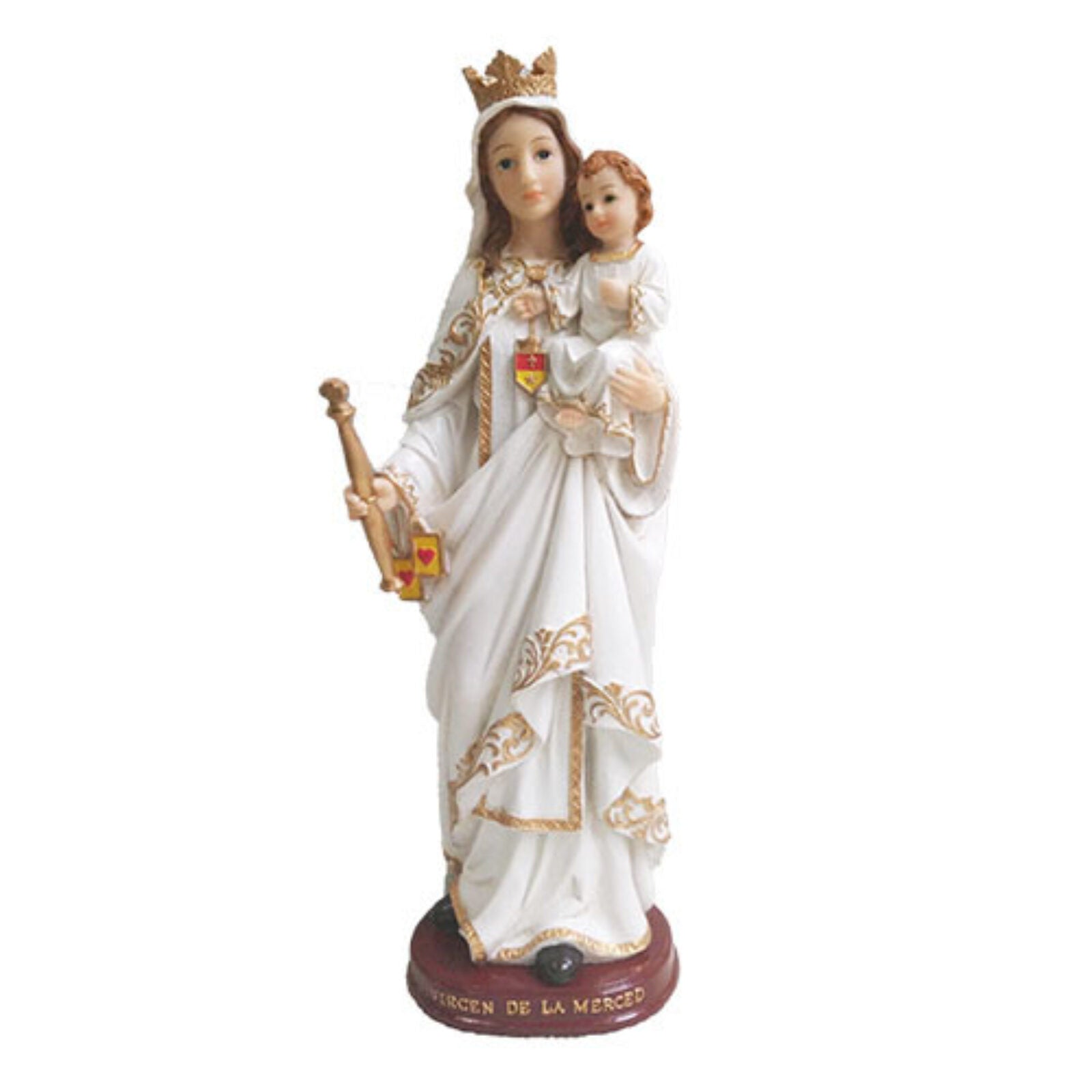 Virgin Mercedes Statue 12"