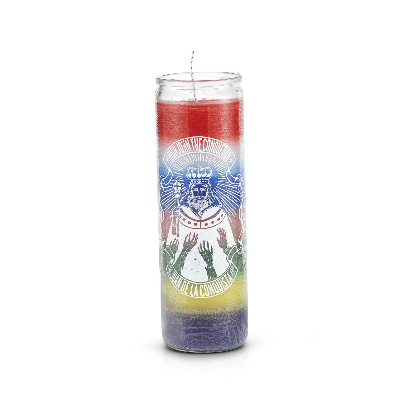 High John the Conqueror Candle 7 Day Multicolor Check My Vibes