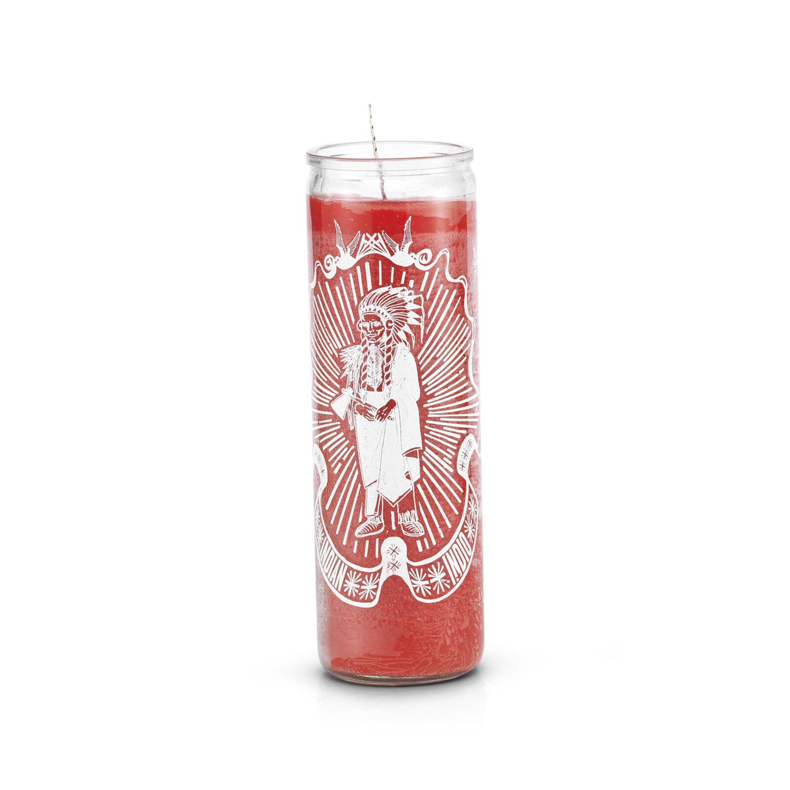 Indian 7 Day Prayer Candle Red Check My Vibes