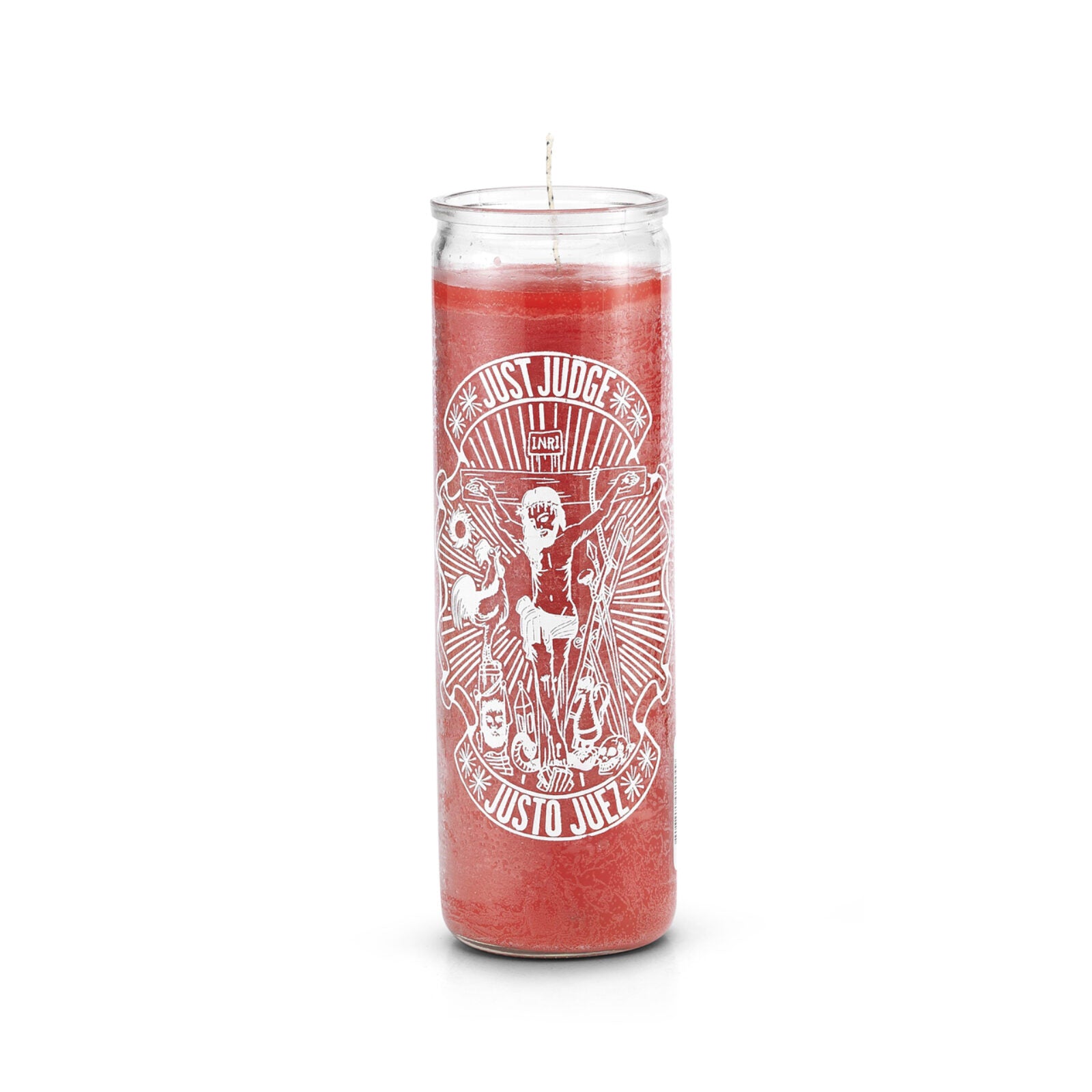 Just Judge 7 Day Saint Candle Red Check My Vibes