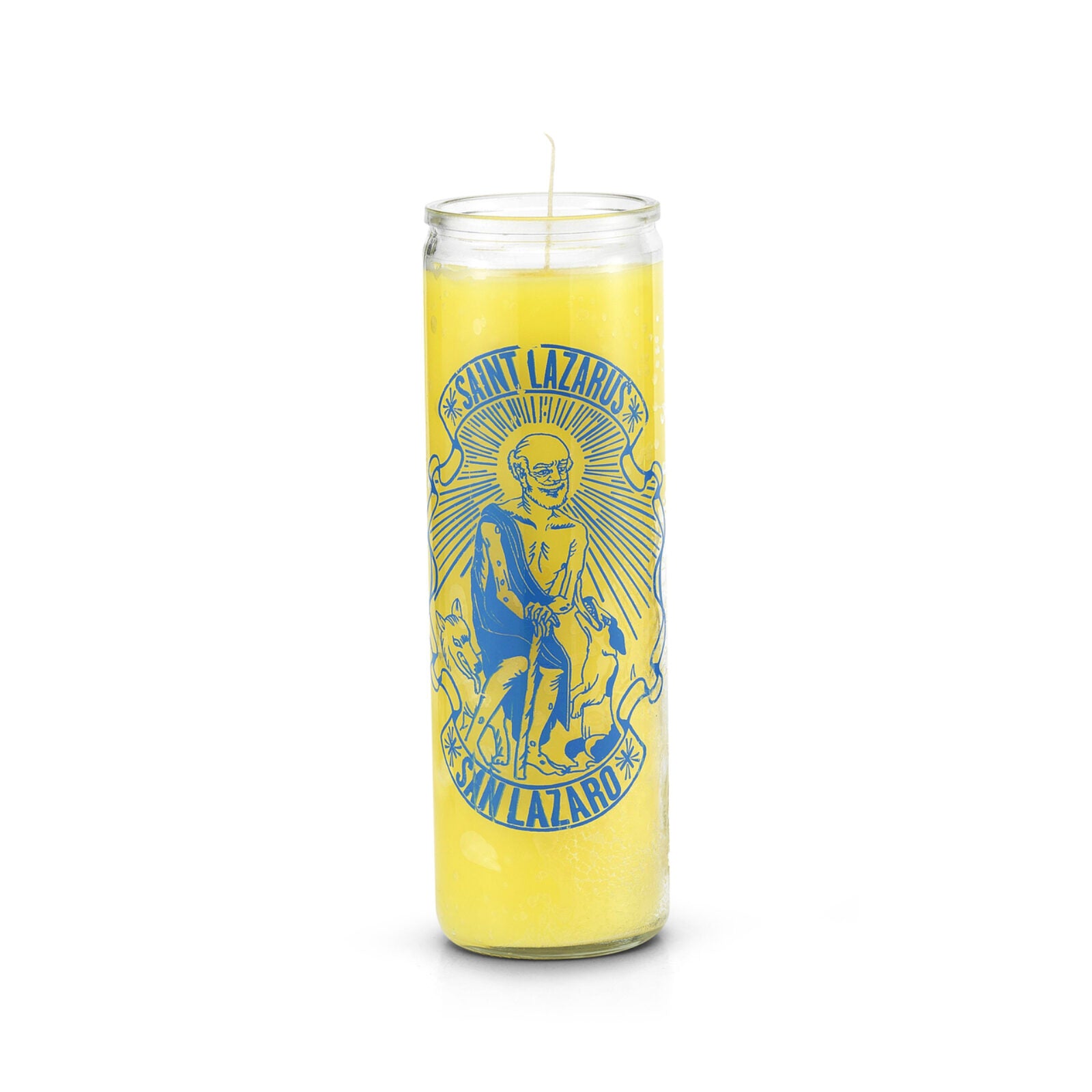 Saint Lazarus (San Lazaro) 7 Day Saint Candle Yellow Check My Vibes