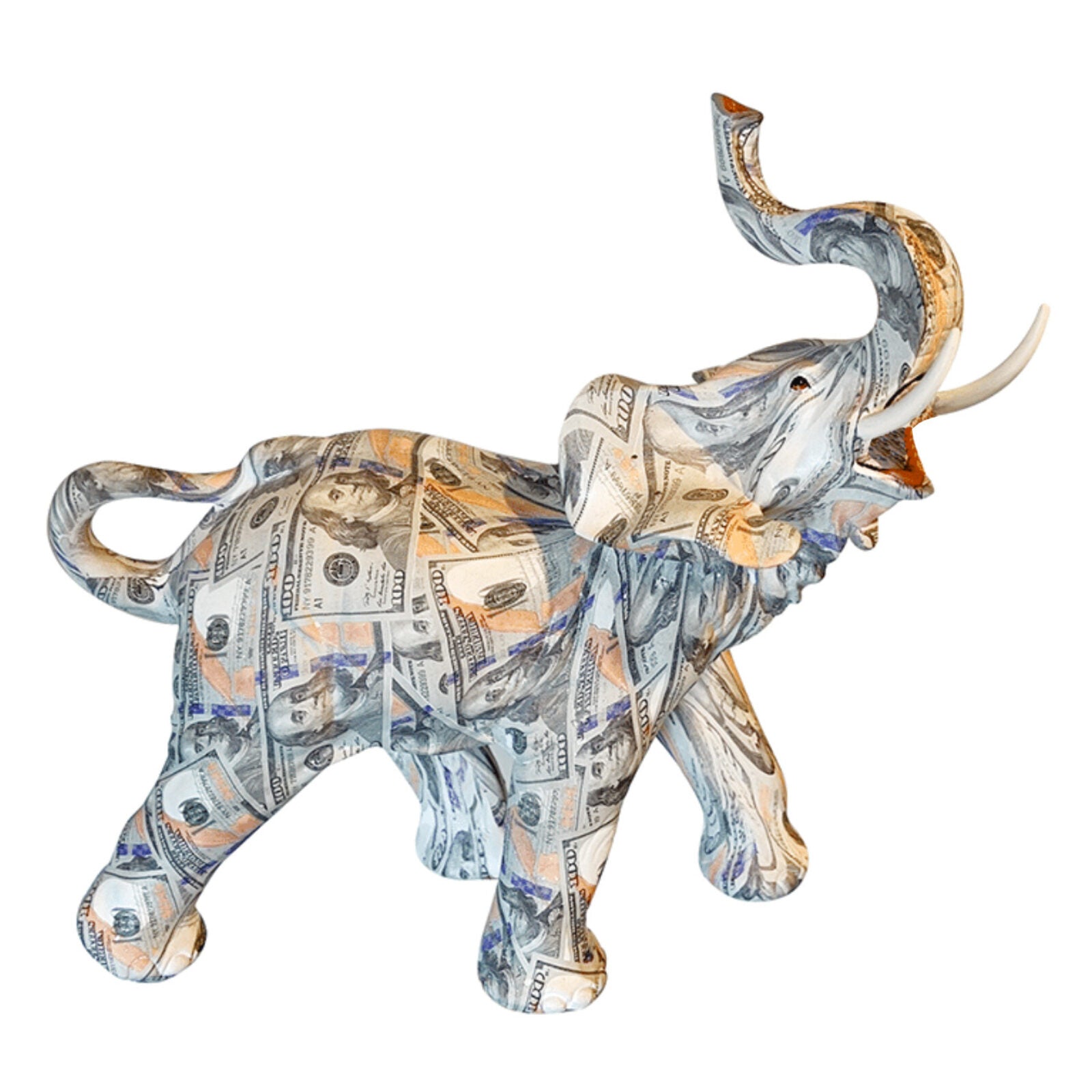 Lucky Money Elephant Statue