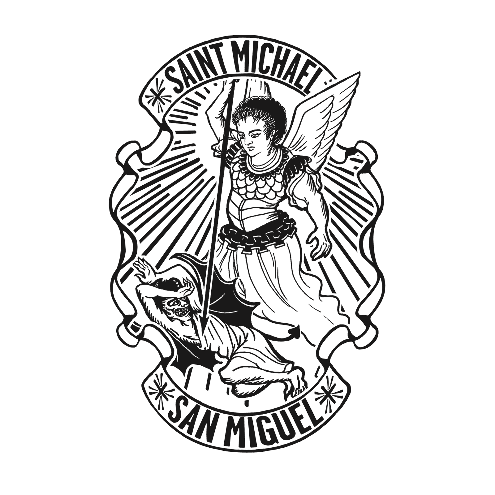 Saint Michael (San Miguel) Candle, Red, 7 Day Check My Vibes