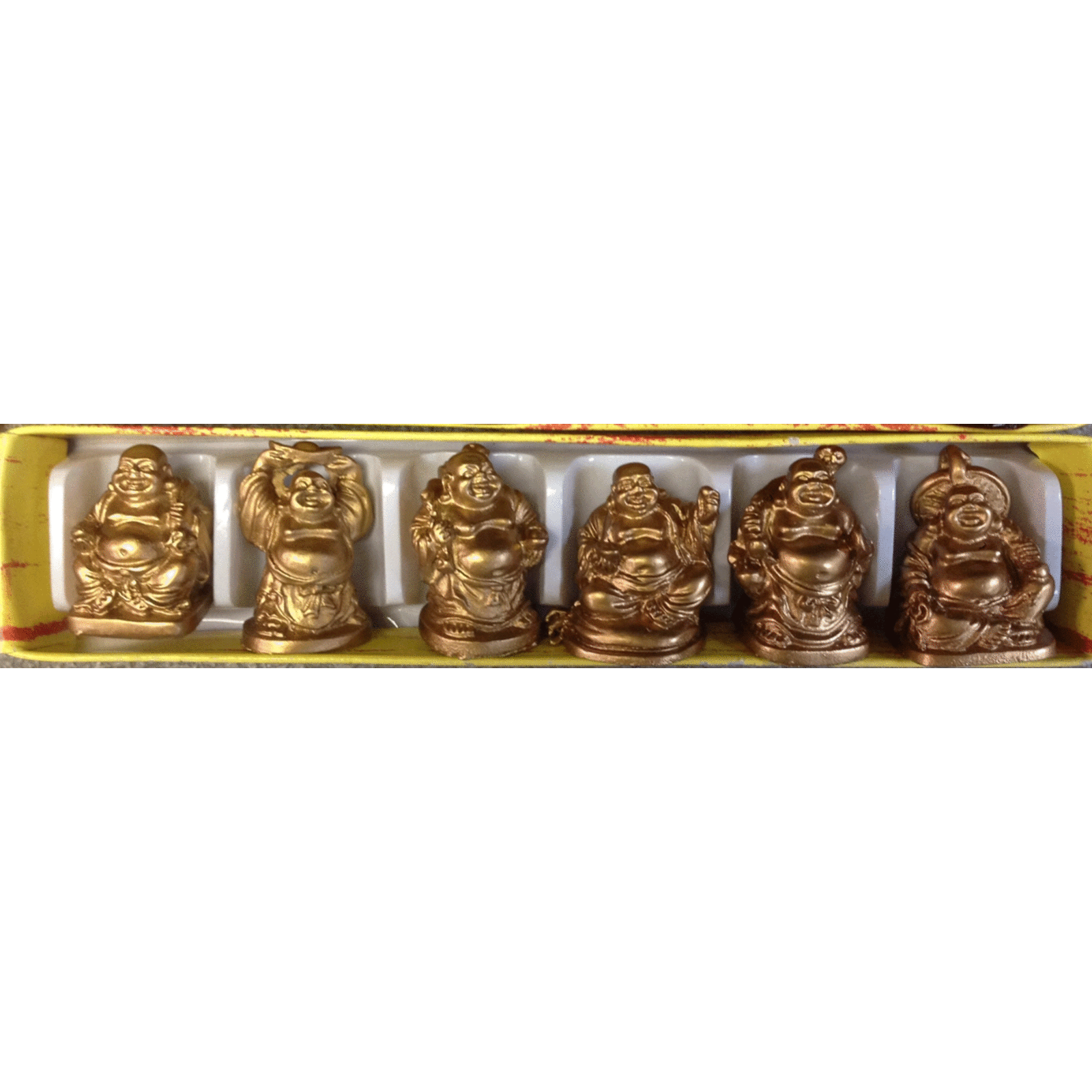 Set of 6 Buddha Statues