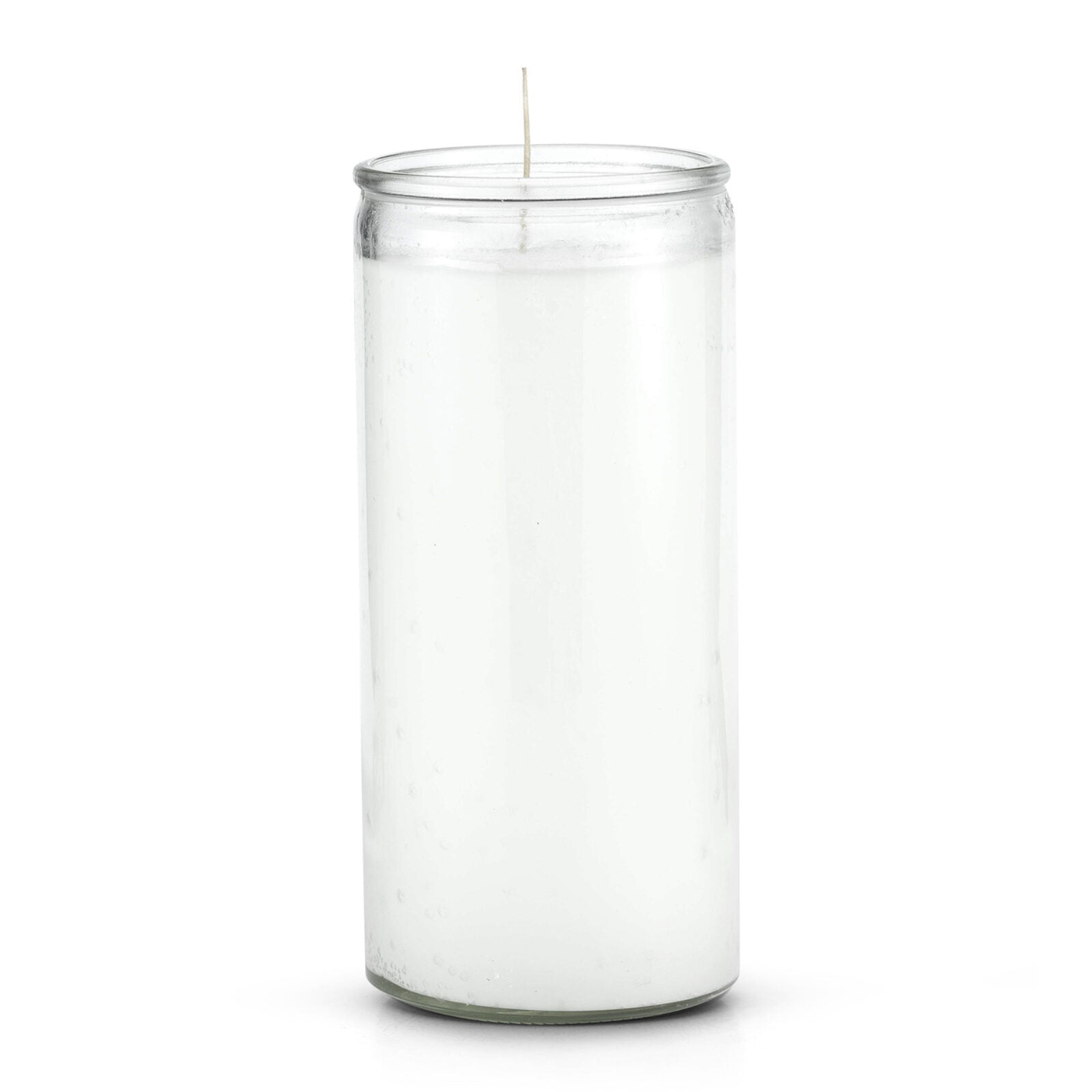 14 Day Plain Candle White Check My Vibes