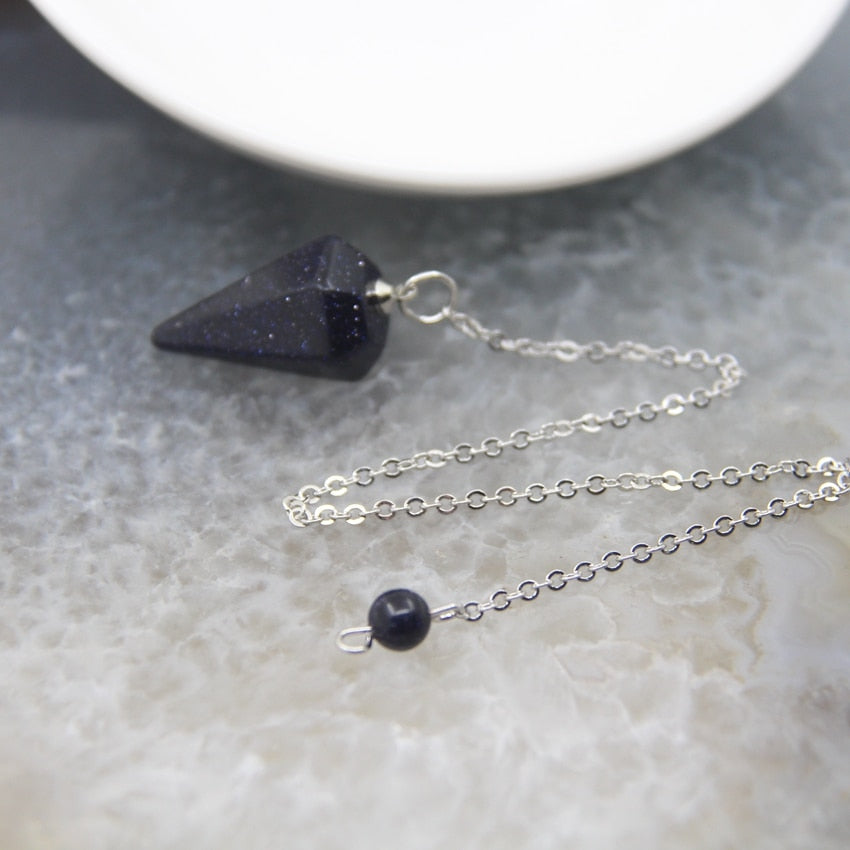 Natural Quartz Reiki Healing Pendulum CasaDeVodou