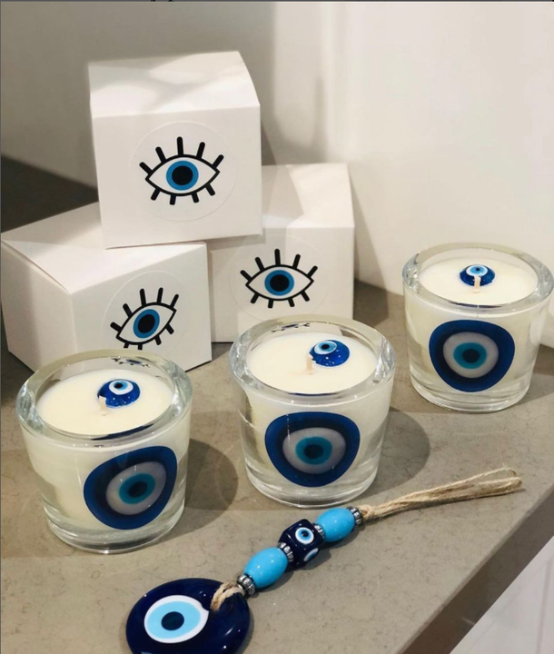 Evil Eye Aroma Velas Luxury Personalized Candles set botanica21division
