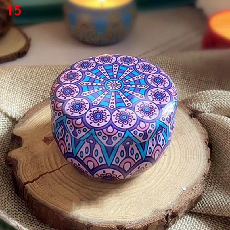 Vintage Flower Candle Jars CasaDeVodou