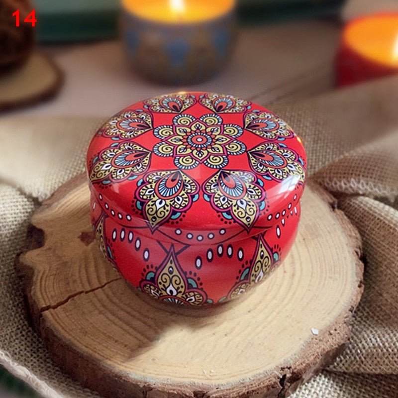 Vintage Flower Candle Jars CasaDeVodou