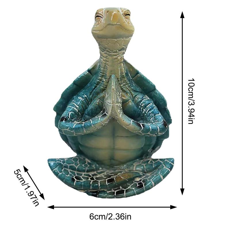 Mini Zen Yoga Sea Turtle Sculpture CasaDeVodou
