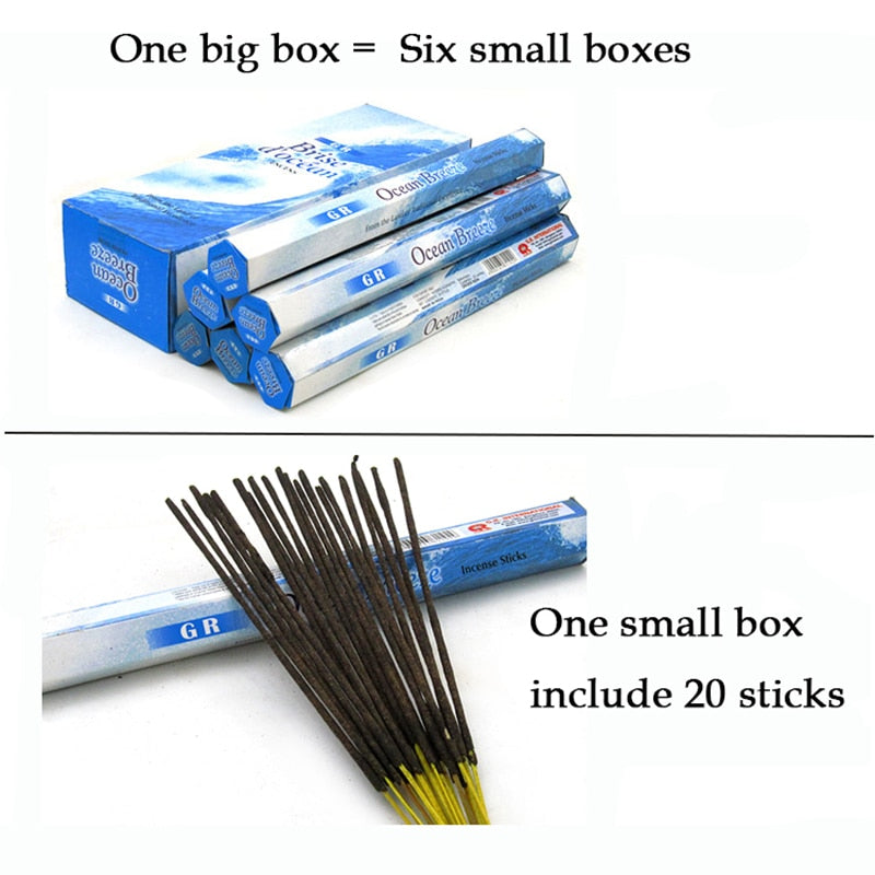 Y 20 Sticks Indian Incense White Sage Meditation Lavender Yoga Sea Breeze Love Incense Purifying Air Deodorization Aromatherapy Spiritual Vibes Check
