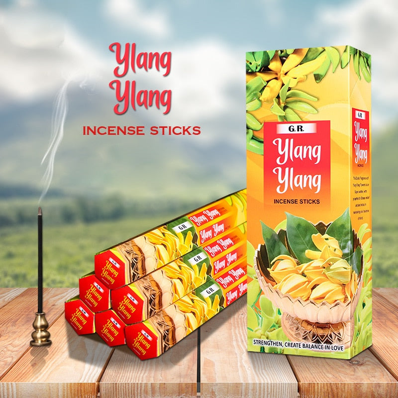 Y 20 Sticks Indian Incense White Sage Meditation Lavender Yoga Sea Breeze Love Incense Purifying Air Deodorization Aromatherapy Spiritual Vibes Check