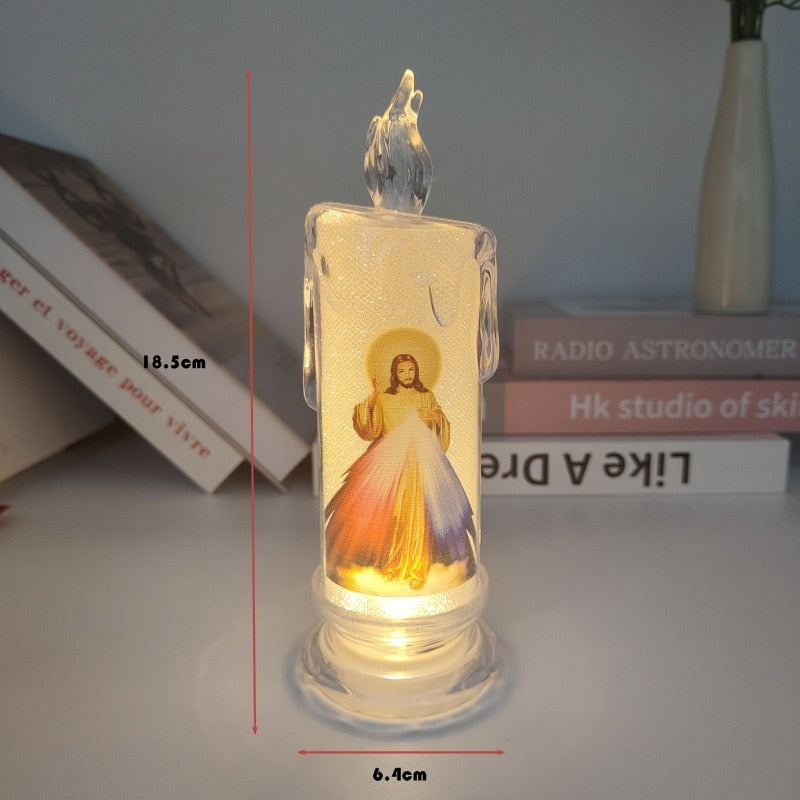 Jesus Virgin Christ LED Candle CasaDeVodou