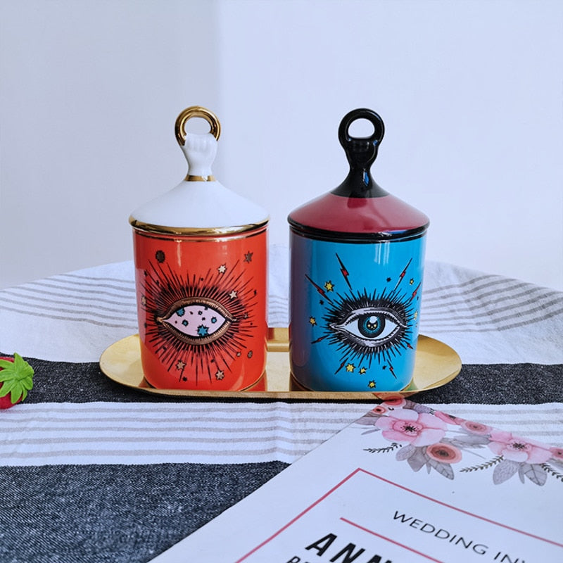 Big Eye Jar Starry Sky Incense Candle Holder CasaDeVodou