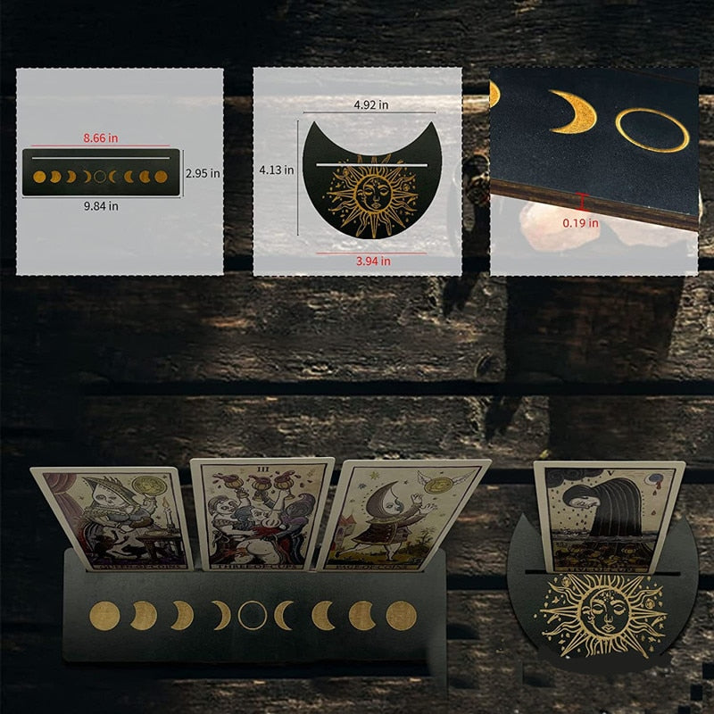 Wooden Card Stand Divination Tools Decor CasaDeVodou