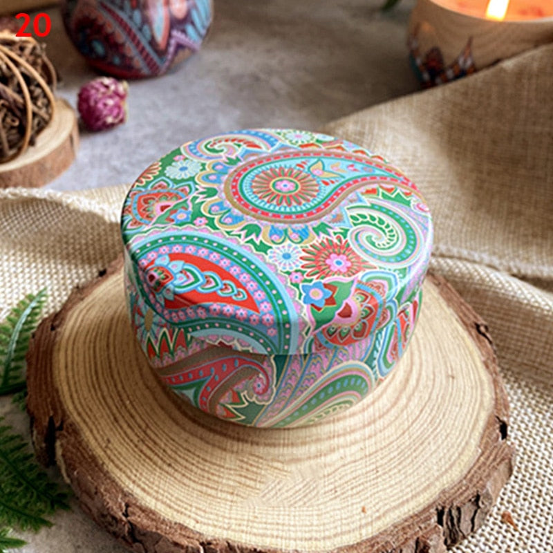 Vintage Flower Candle Jars CasaDeVodou