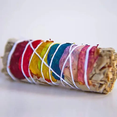 white sage bundle with flower petal botanica21division