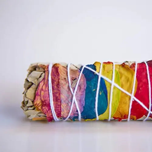 white sage bundle with flower petal botanica21division