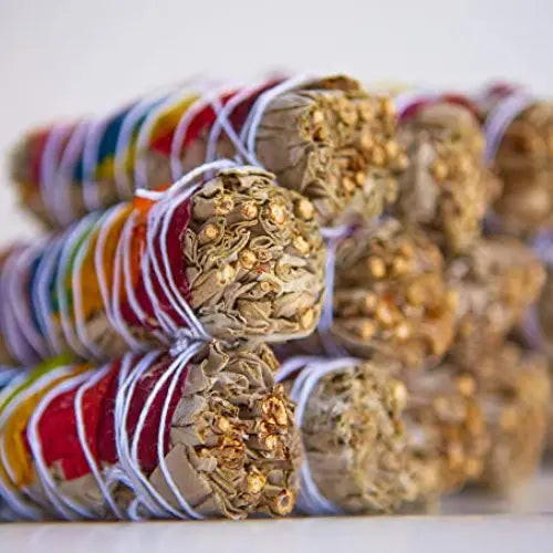 white sage bundle with flower petal botanica21division