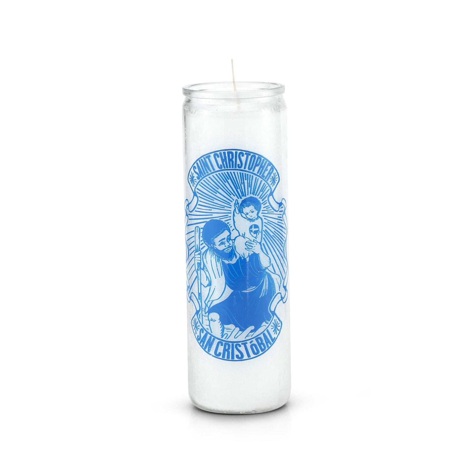 Saint Christopher (San Cristóbal) 7 Day Saint Candle Check My Vibes