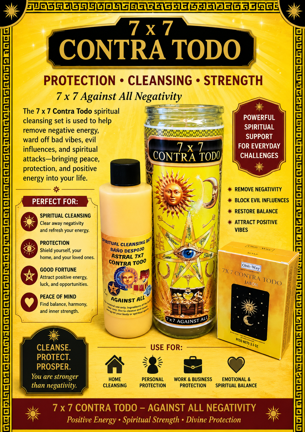 7 x 7 Contra Todo Spiritual Cleansing Set