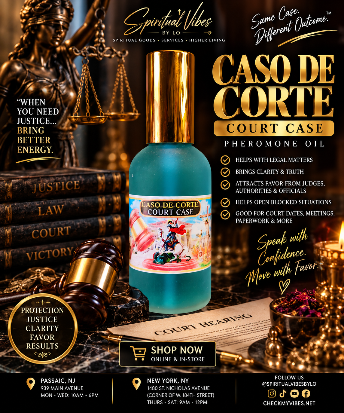 Caso de Corte | Court Case Pheromone Perfume ⚖️✨ 4oz spray bottle