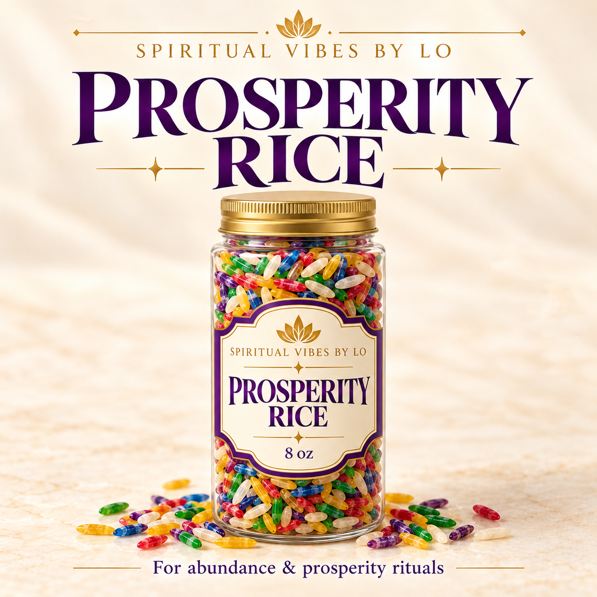 Prosperity Rice — 8 oz Bottle 💸✨