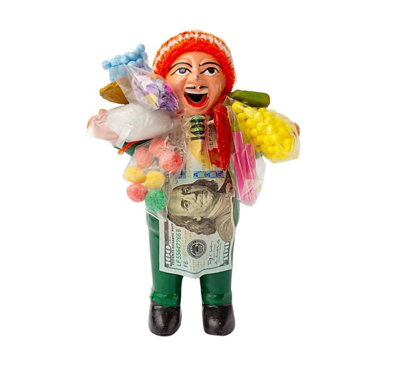 Ekeko 7" - Handmade God of Abundance Doll for Prosperity and Good Luck