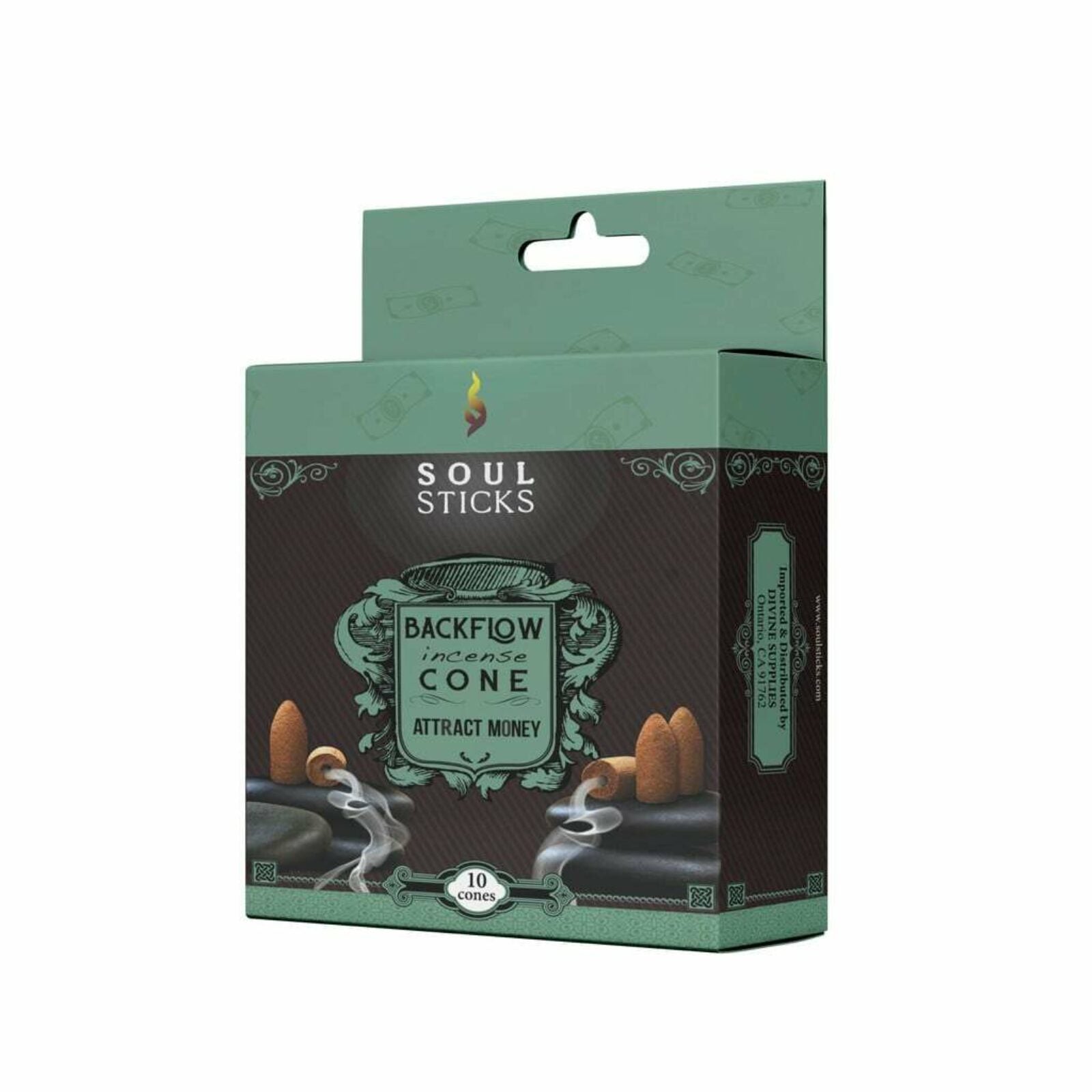 Attract Money Backflow Incense Cones