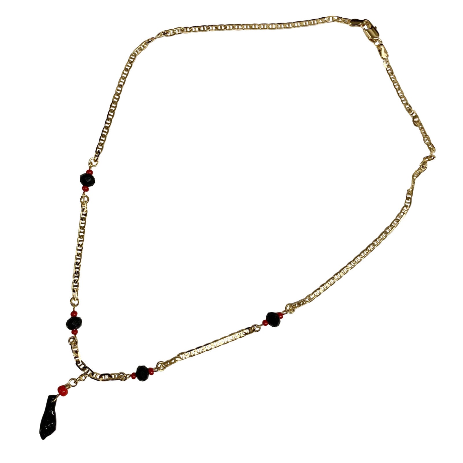 Gold Azabache Necklace for Baby