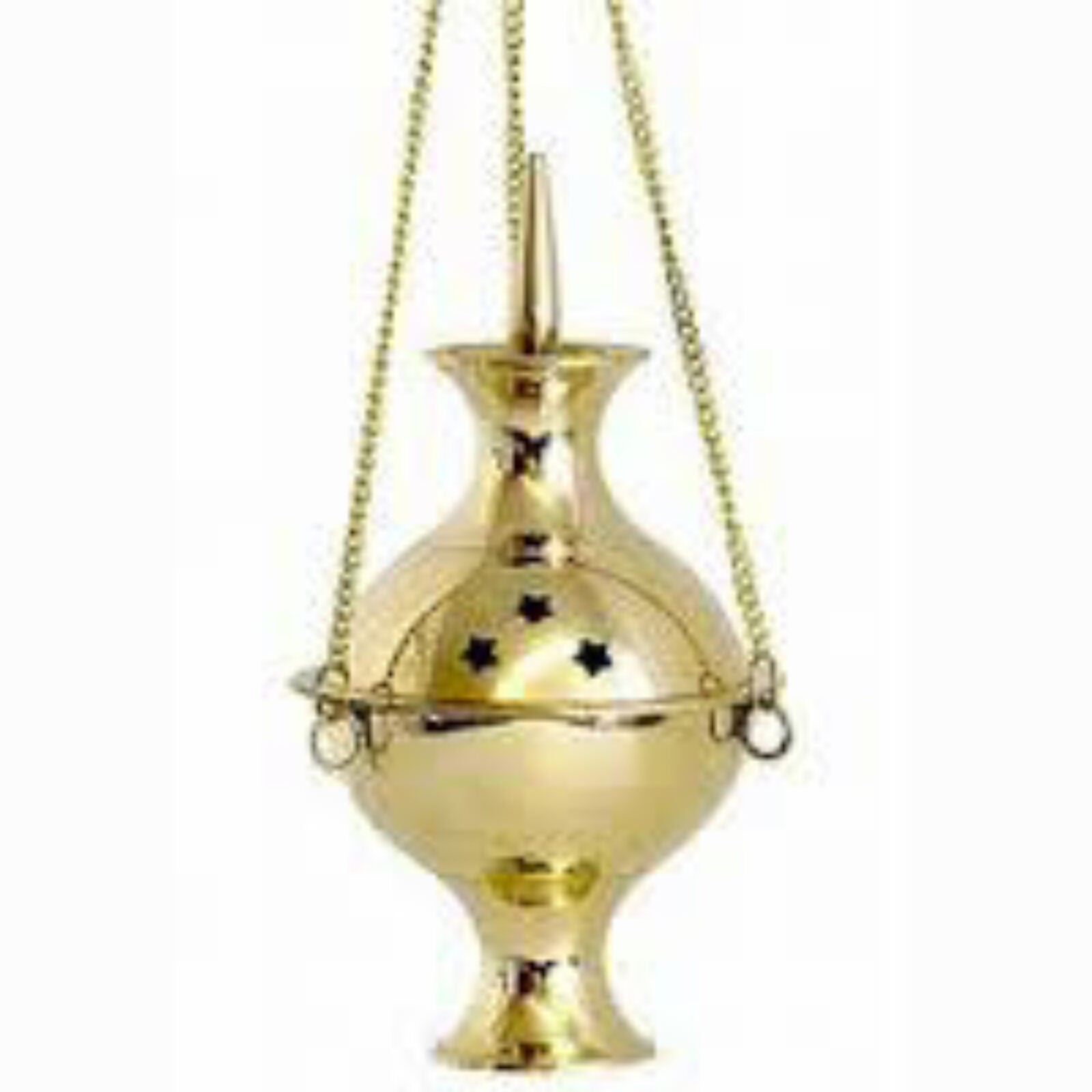 Large Brass Hanging Incense Burner