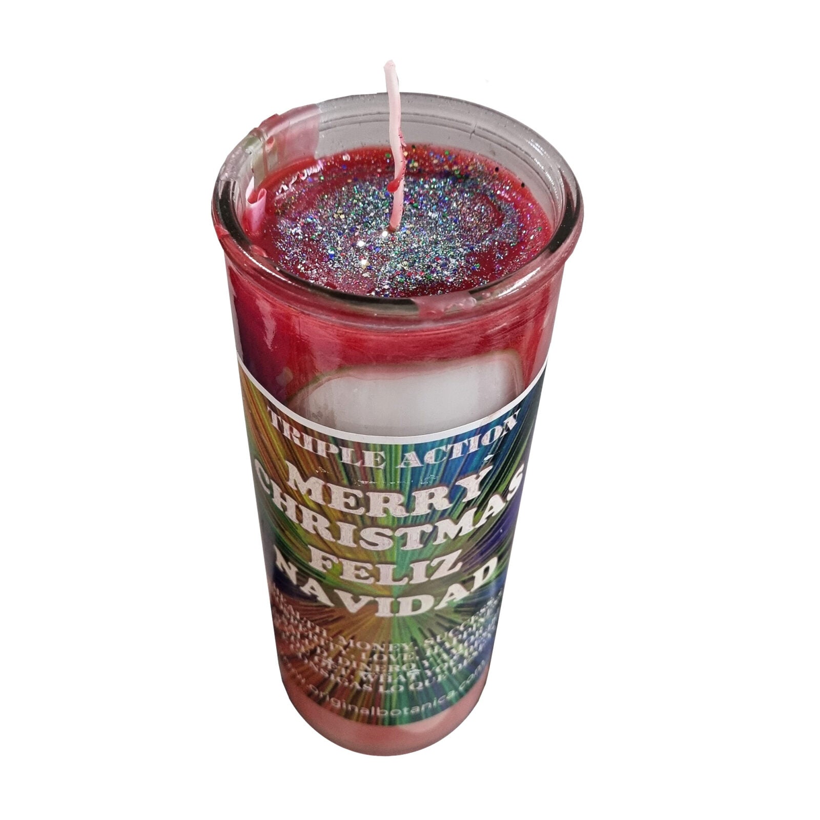 Christmas (Feliz Navidad) Custom Big Al Candle Check My Vibes