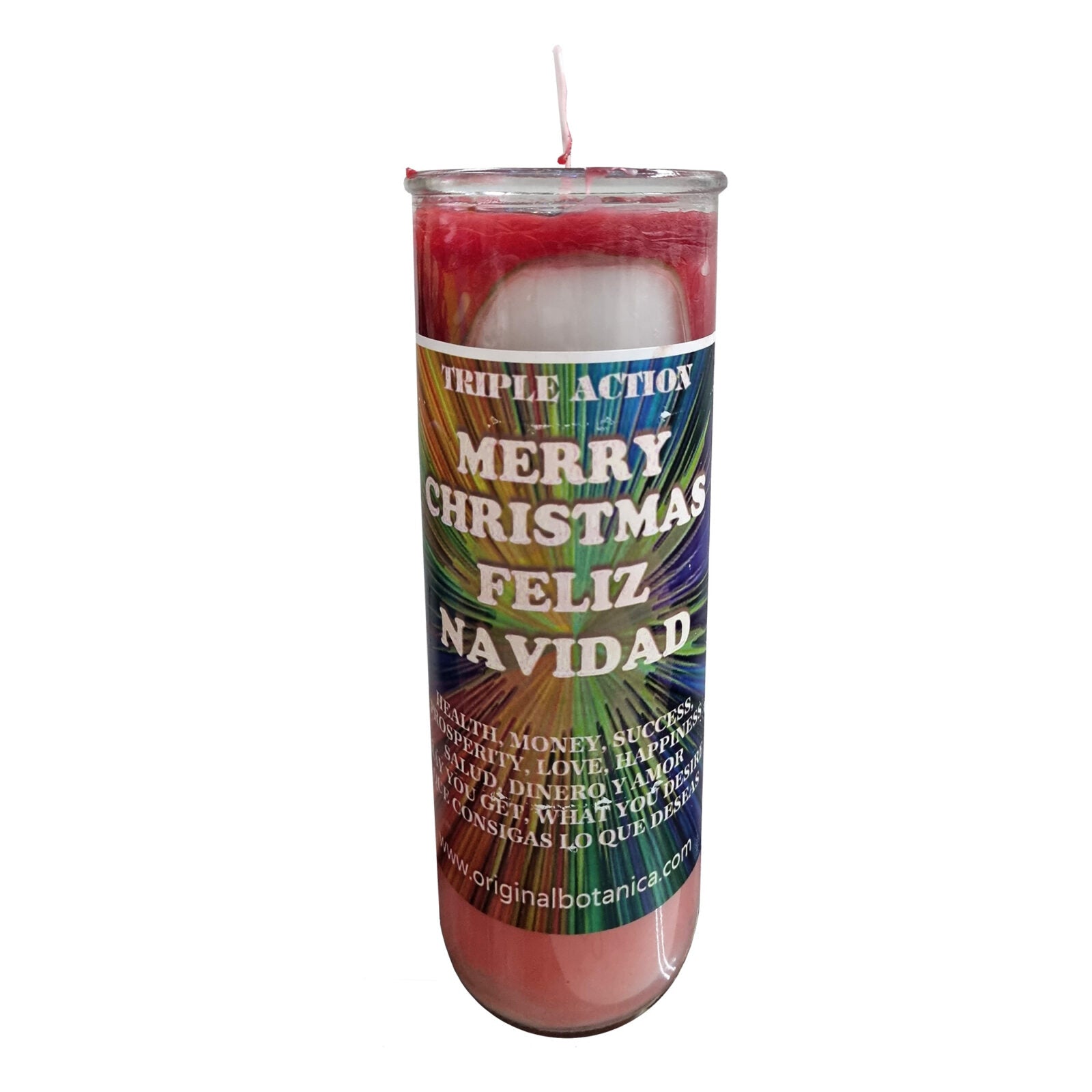 Christmas (Feliz Navidad) Custom Big Al Candle Check My Vibes
