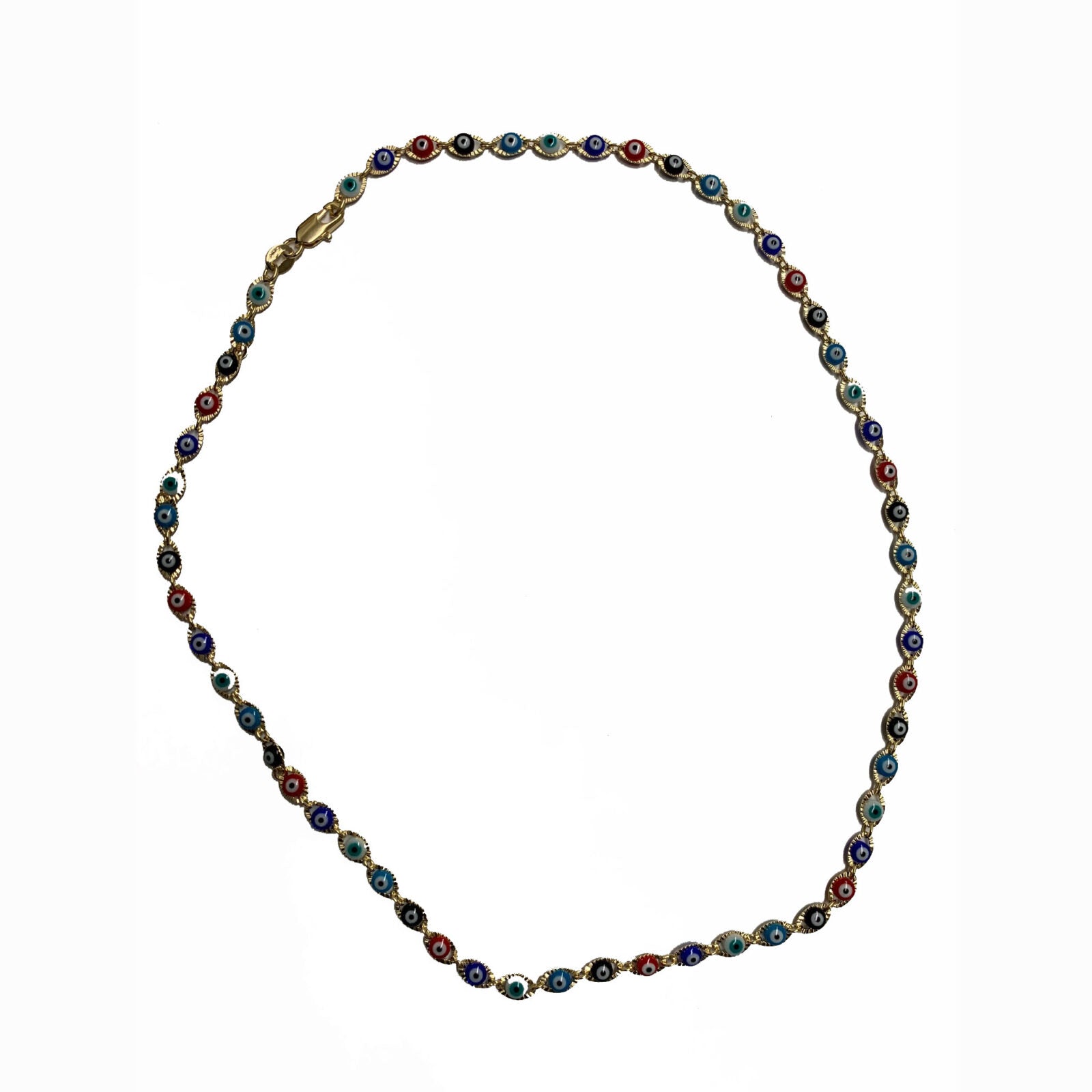 Multicolor Evil Eye Necklace
