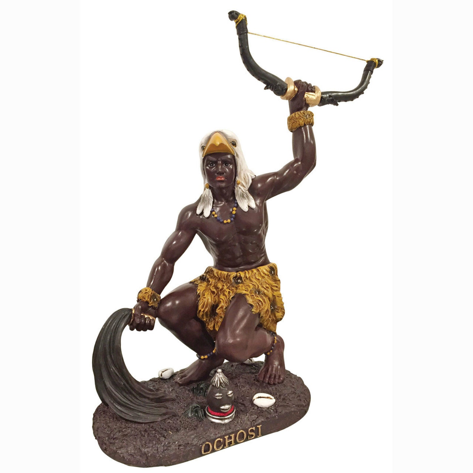 Orisha Ochosi Statue 13"