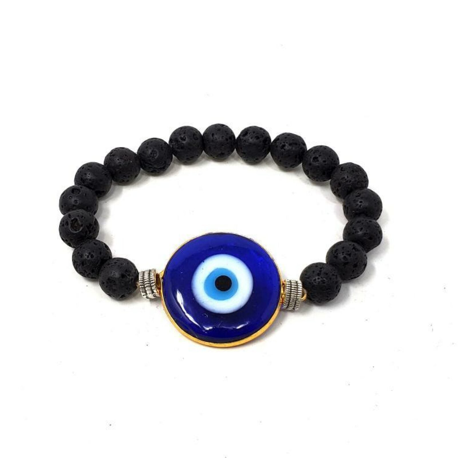Evil Eye with Lava Bead Bracelet