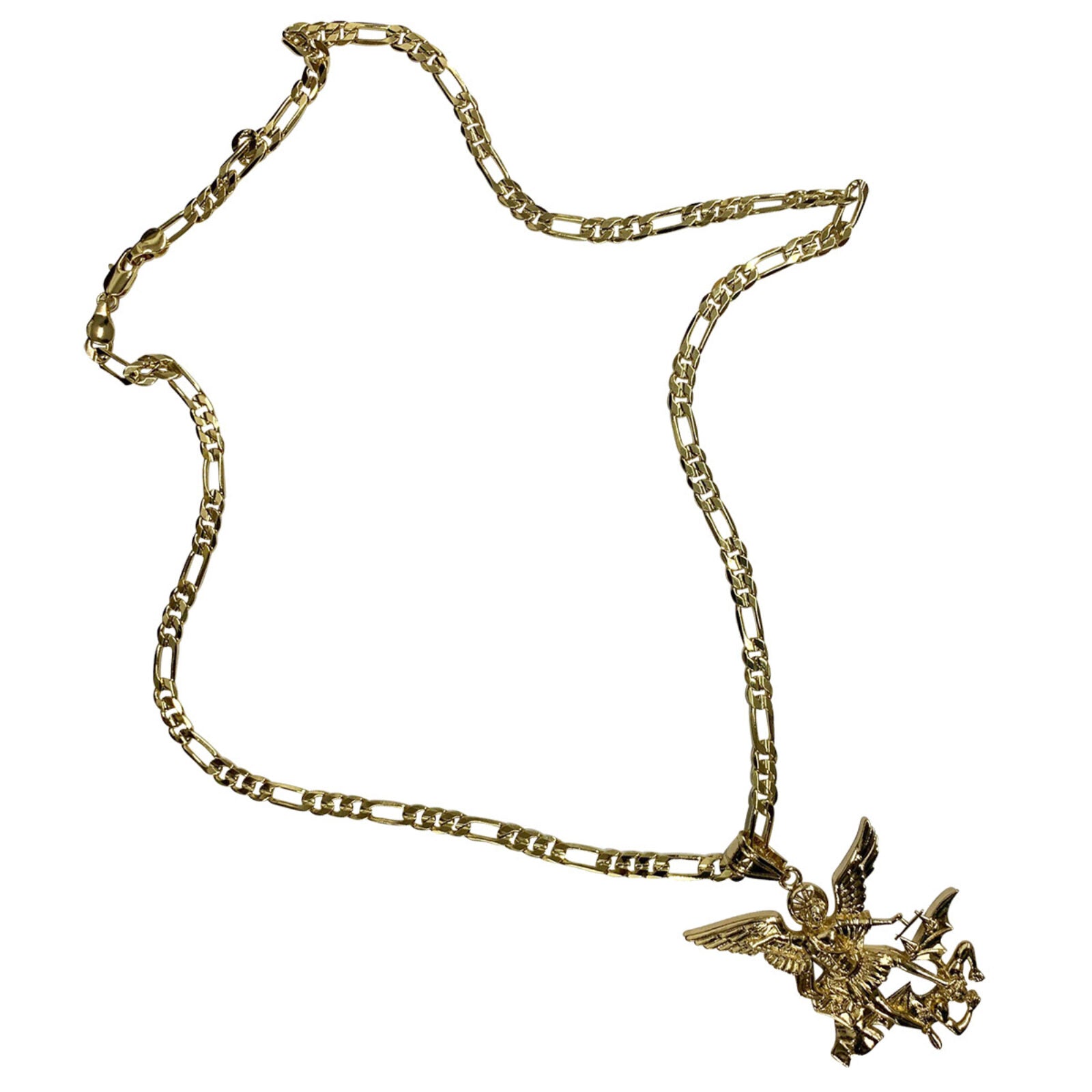 Saint Michael (San Miguel) Gold Necklace