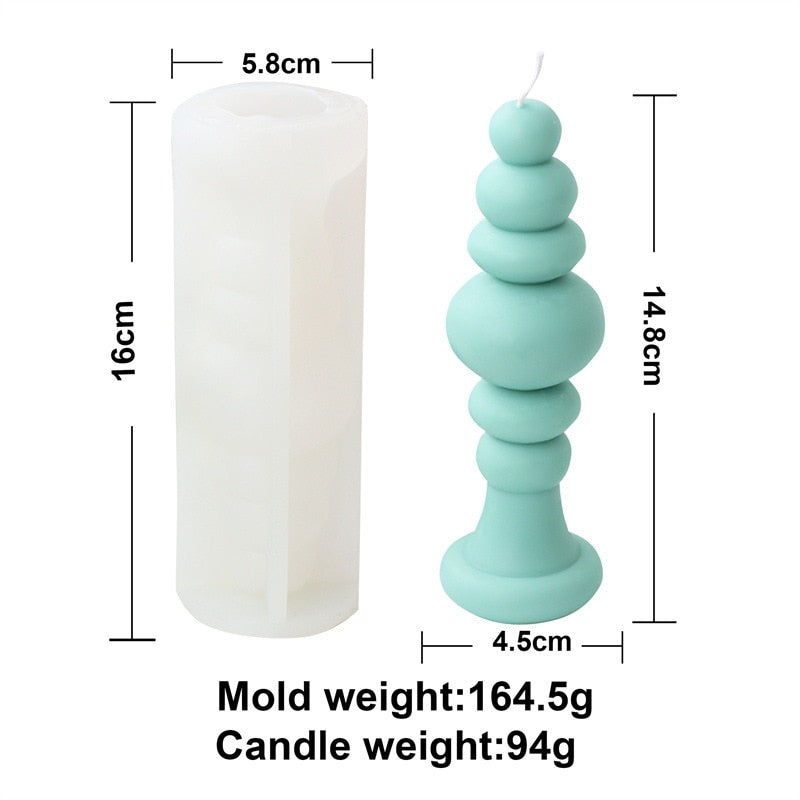 Knot Stripe Cylindrical Candle CasaDeVodou